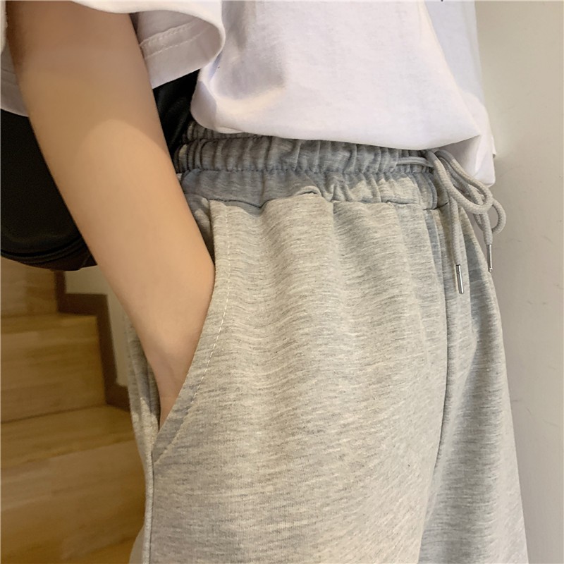 Quần suông ống rộng xẻ tà nữ cạp cao ZOZORO chất cotton 6535 thích hợp cho mùa hè