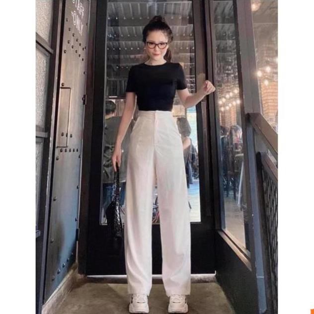 [SALE SỐC]  Quần Ống Rộng Đũi Nữ Lưng Cao dài 100cm | BigBuy360 - bigbuy360.vn