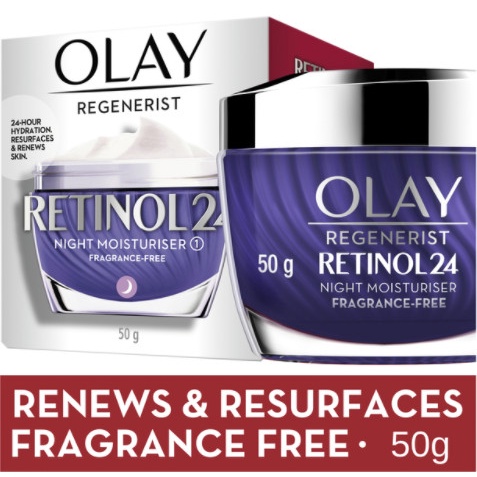 Kem Dưỡng Đêm Olay Ngừa Lão Hóa Chiết Xuất Retinol 24 50g Regenerist Retinol 24 Night Moisturiser Fragrance-Free