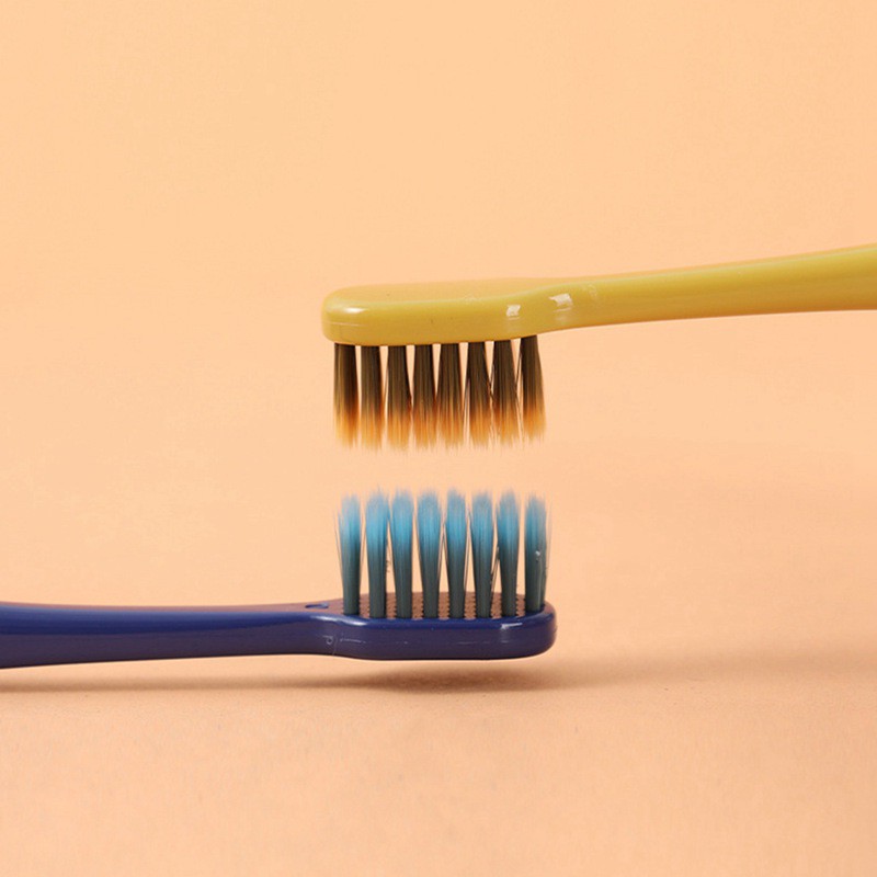 Set 2 bàn chải đánh răng lông mềm phong cách Nhật Bản dành cho cặp đôi