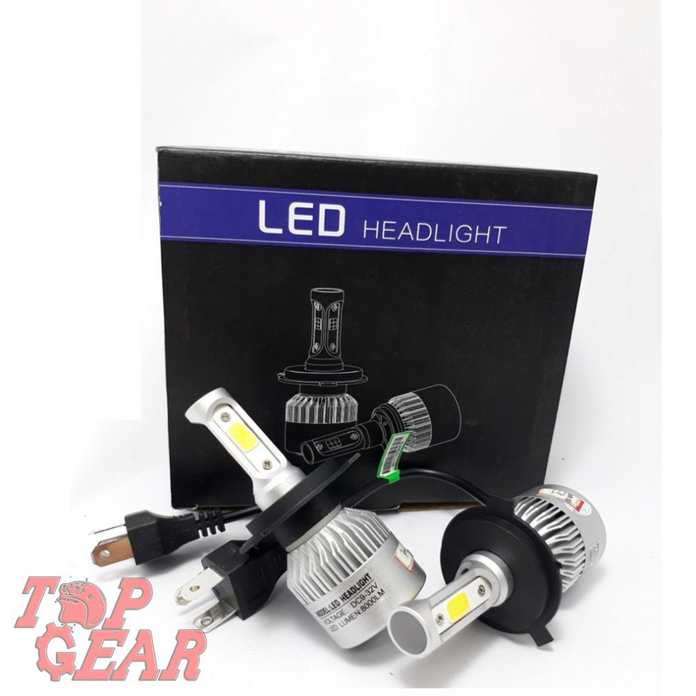 ĐÈN PHA LED C6 3 TIM - CHÂN H4 - LẮP THAY ZIN <TOPGEAR>