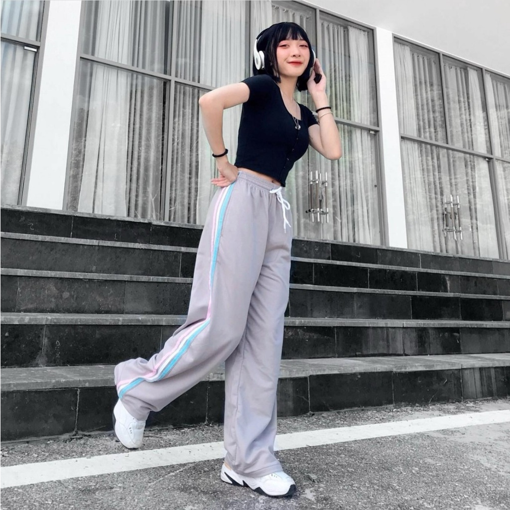 Quần Dài Phối Sọc 3 Màu Line Color - Rainbow Pants Unisex (3 Màu) | BigBuy360 - bigbuy360.vn