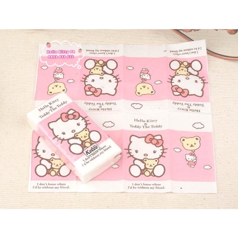 Khăn giấy bỏ túi Hello Kitty