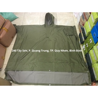 Áo mưa cánh dơi chất liệu dù bền loại trơn 2 size
