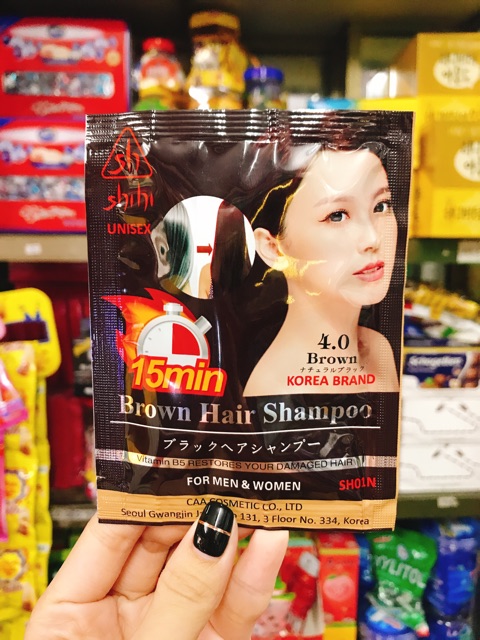 DẦU GỘI PHỦ BẠC SHIHI ĐEN - NÂU GÓI 30ML