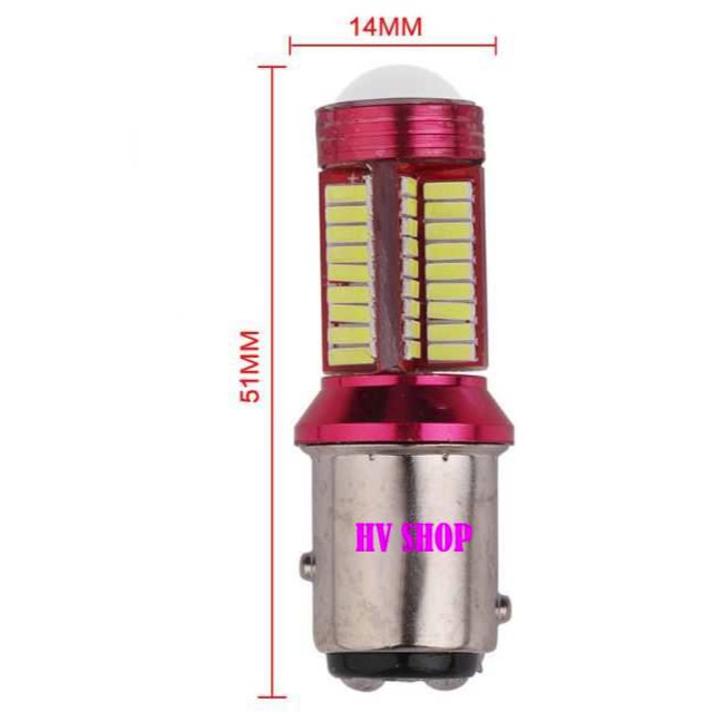 bóng đèn led hậu 78 tim SMD gắn xe máy 12V