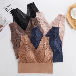 Áo lót ngực bra ren croptop cao cấp