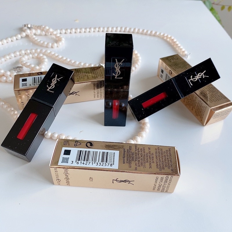Son kem YSL Vinyl Cream Lip Stain 401 - Hàng chính hãng