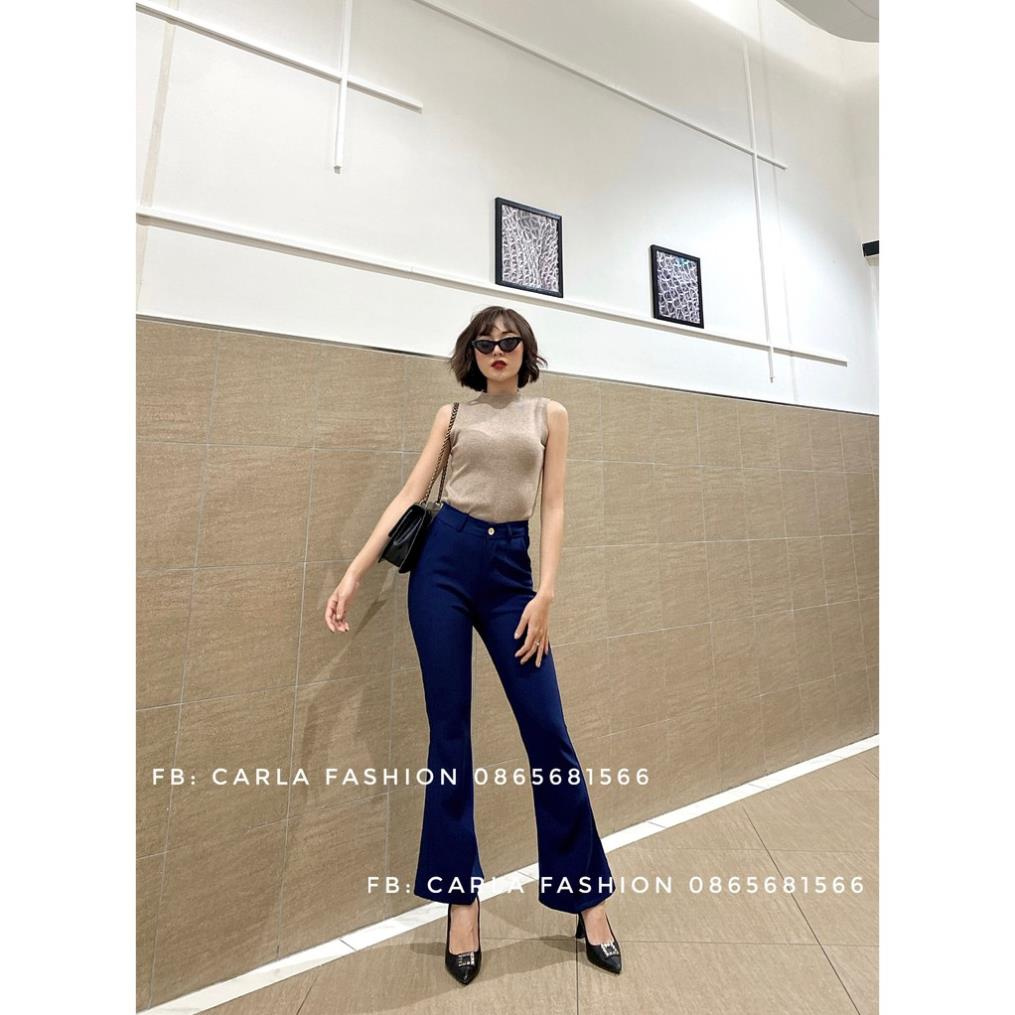Quần tây ống loe lưng cao phong cách Hàn Quốc CARLA
