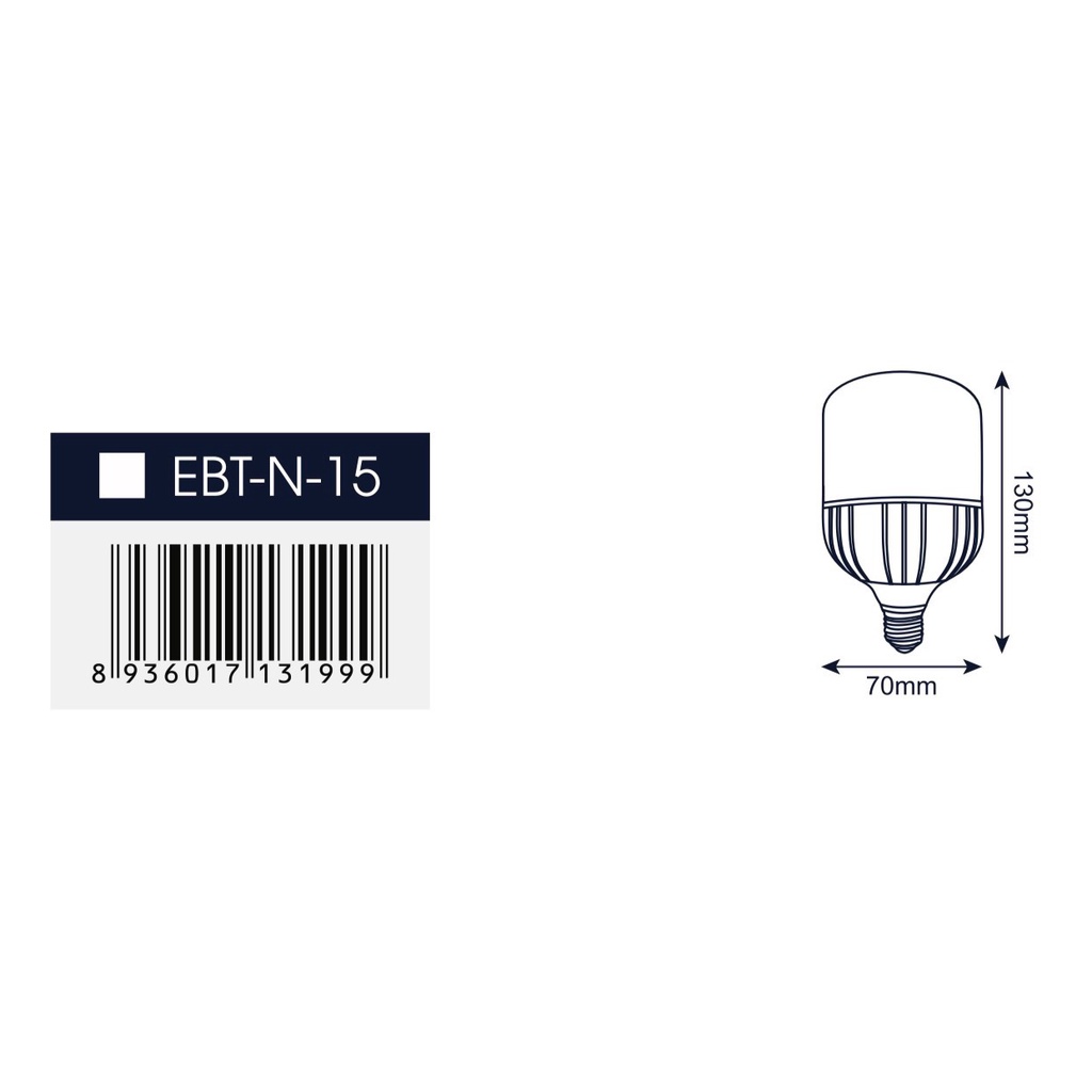 Bóng Đèn Led Trụ Nhựa ELink Công Suất 15W Thiết Kế Thẩm Mỹ Kết Hợp Ánh Sáng Trắng Sang Trọng, Hàng Chính Hãng