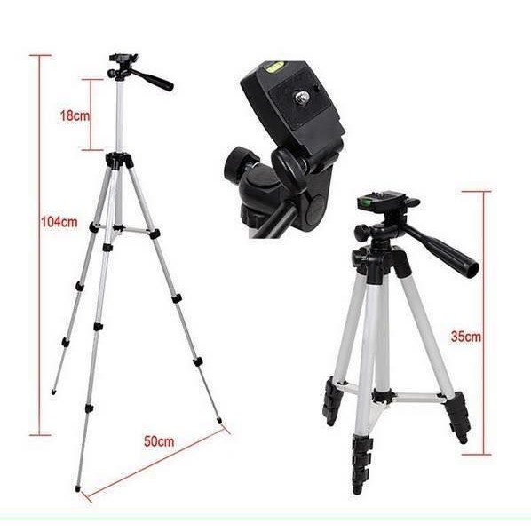 Giá Đỡ Điện Thoại 3 Chân Tripod Đa Năng làm gậy chụp hình - Tripod máy ảnh dùng để Quay Phim, livestream