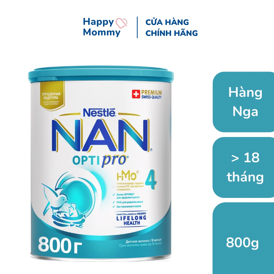 Sữa bột NAN Optipro Nga 800g số 1, 2, 3, 4