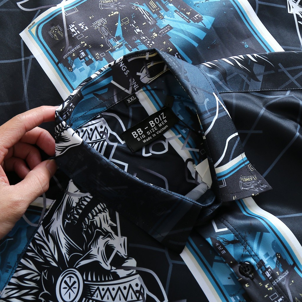 [bigsize &lt; 130kg] ÁO SƠ MI NAM tay dài BIGSIZE