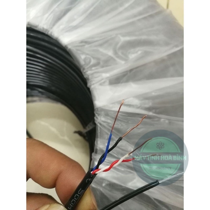 (Chính hãng) Dây mạng 4 lõi đồng có thêm sợi sắt gia cường bấm sẵn siêu bền lẻ (10m-15m-20-25m-30m)