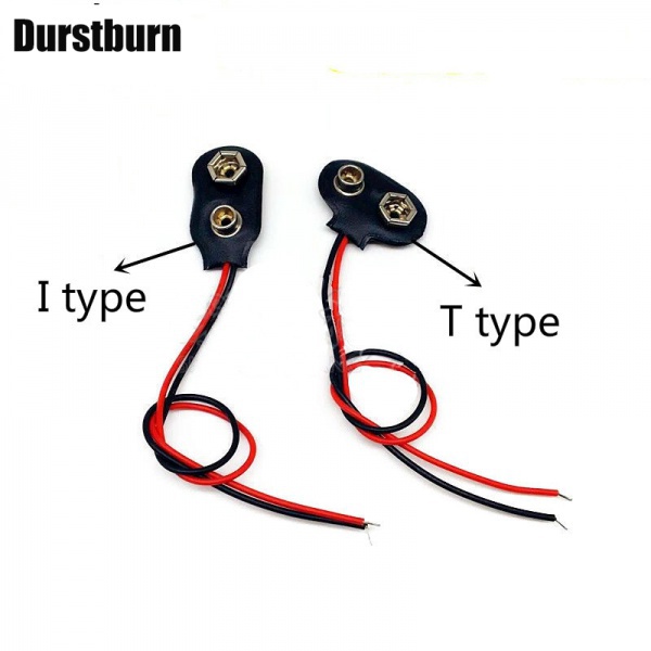 Set 10 Đầu Nối Dây Pin 9V Dài 15CM Loại T Tiện Dụng