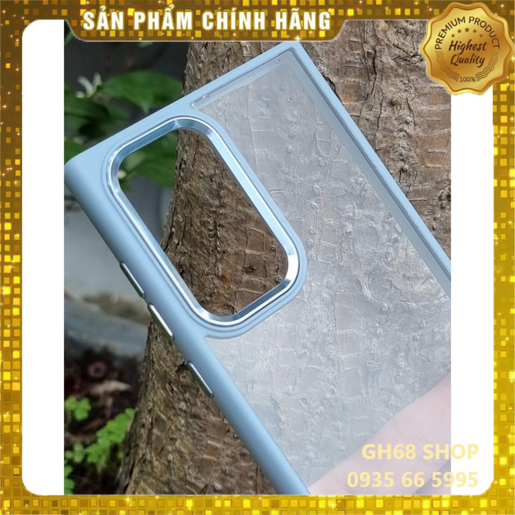 Ốp Lưng Miruyi Trong Viền Màu Bảo vệ Camera cho SamSung Galaxy s22 / s22 plus / s22 ultra - Chính Hãng Miruyi