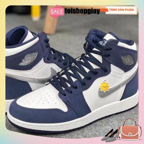 GIÀY THỂ THAO SNEAKER JD NAVY CAO VIỀN XÁM BẢN CAO CẤP HOT 2022 FULL BOX