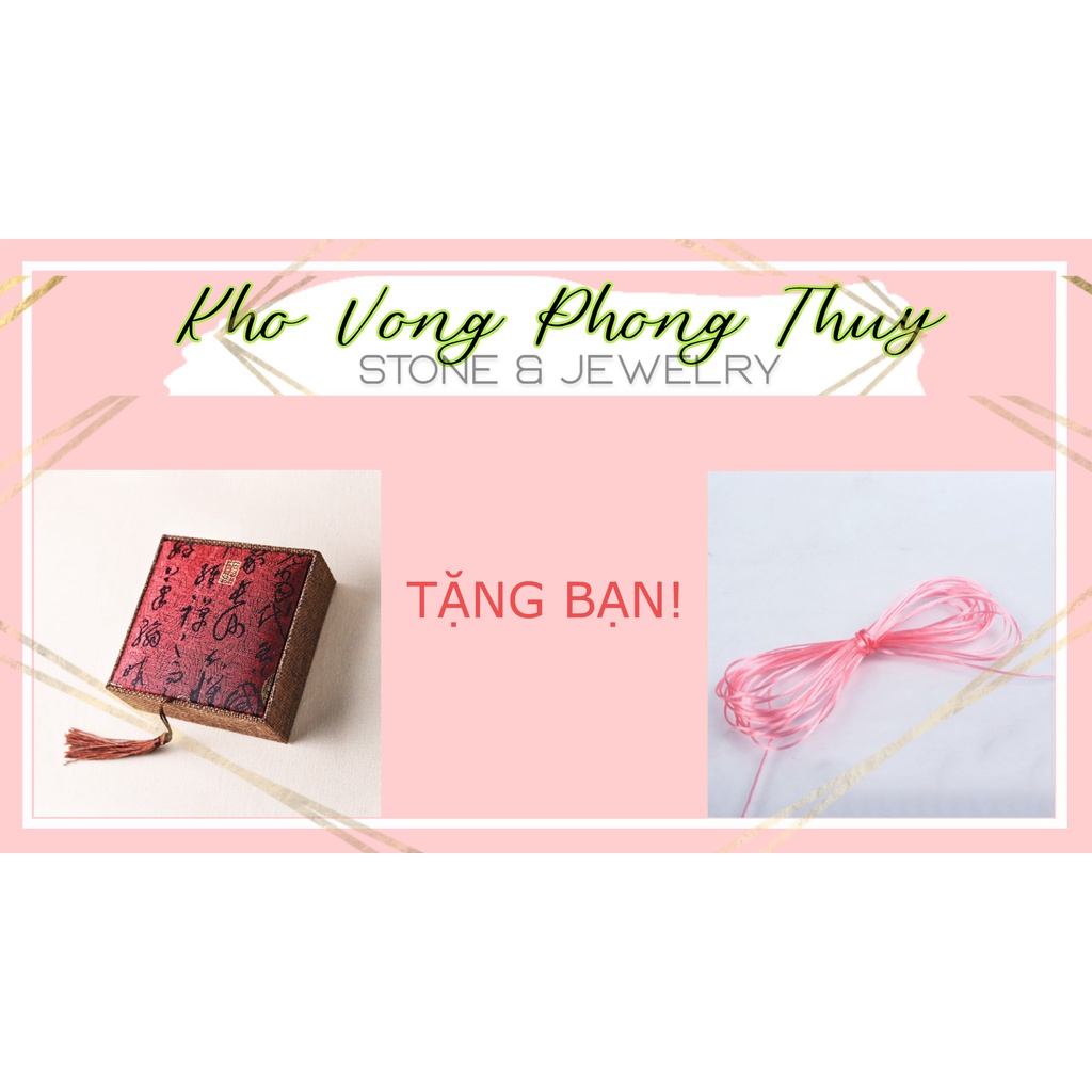 Vòng phong thủy ngũ hành TUDO thạch tóc đỏ cho nam nữ mệnh hỏa, thổ