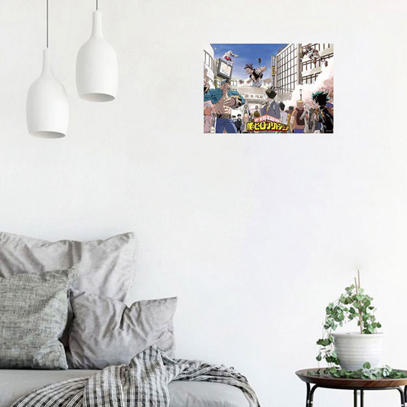 flowersqueen 8pcs Anime Boku no hero academia Poster My Hero Academia Wall Scroll Posters