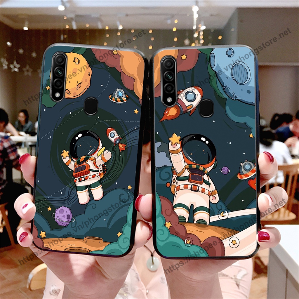 Ốp lưng Oppo A31 2020 / A8 vũ trụ phi hành gia cực hot siêu cute-rẻ-bền