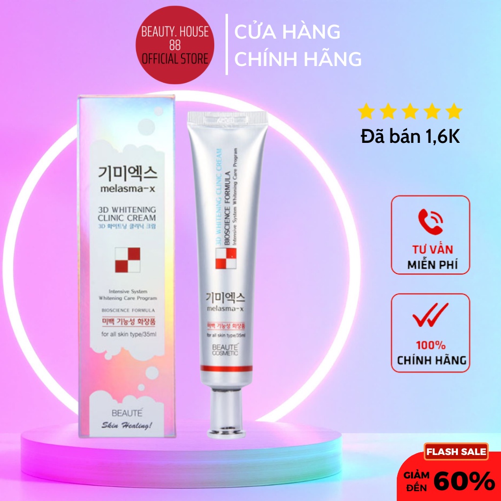 Kem Giảm Thâm Nám Và Tàn Nhang Melasma-X 3D Whitening Clinic Cream