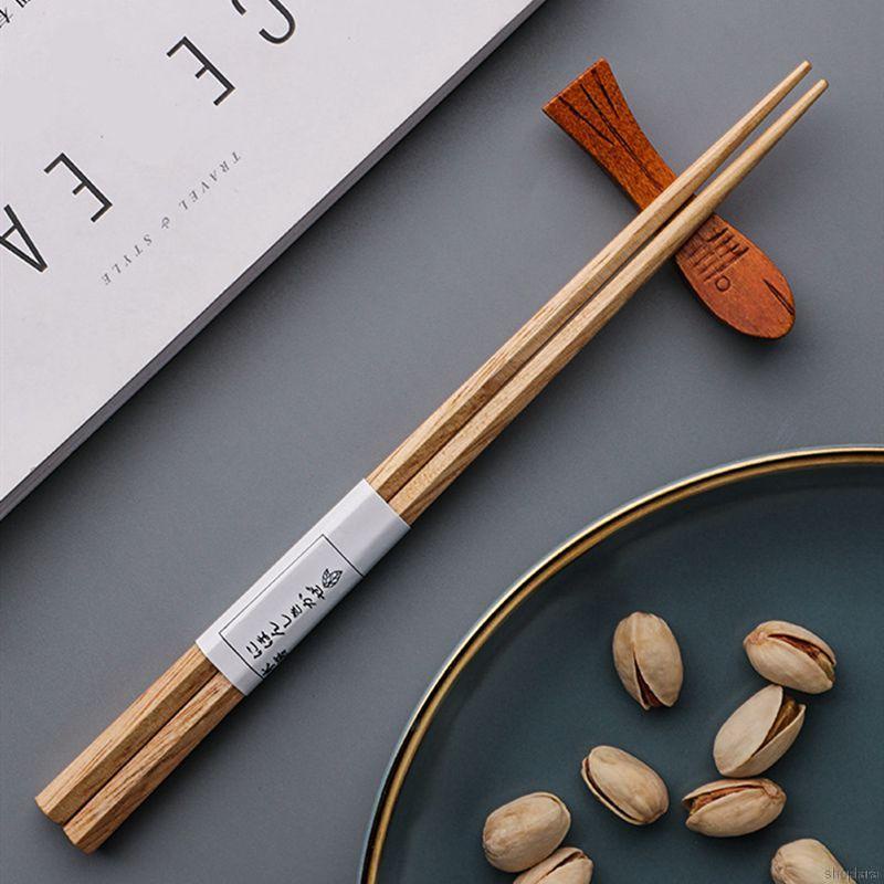 Đôi Đũa Gỗ Tự Nhiên Không Sơn Mài Họa Tiết Phong Cách Nhật Bản