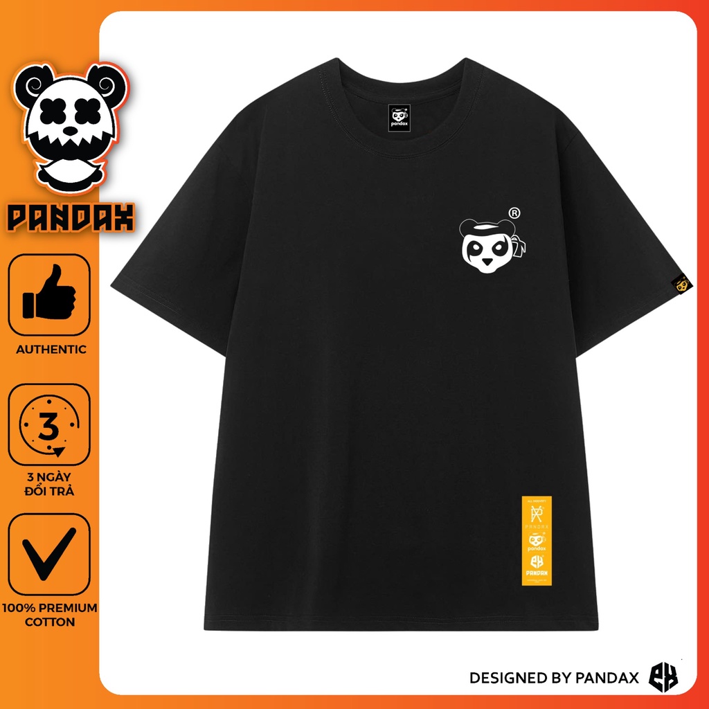 Áo thun tay lỡ PANDAX phông Unisex nam nữ Premium Cotton oversize form rộng BASIC LOGO [ Full Box ] | BigBuy360 - bigbuy360.vn