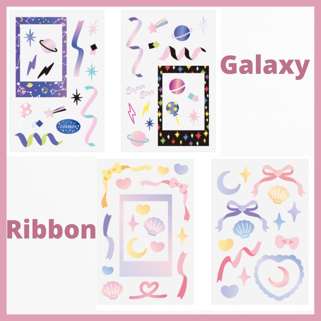SET STICKER ULZZANG KHUNG ẢNH TRANG TRÍ
