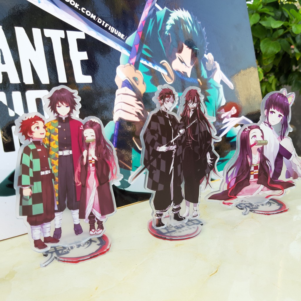 Mô Hình Standee Acrylic Anime Kimetsu no Yaiba Nhân Vật Figure Tanjirou, Zenitsu, Inosuke, Nezuko (15cm)