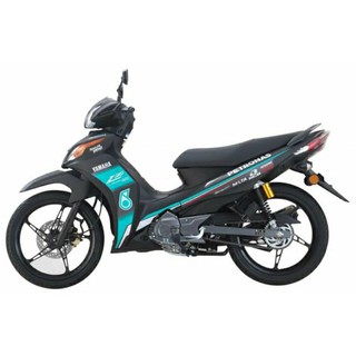 Tem rời jupiter đen phối xanh - decal ruby