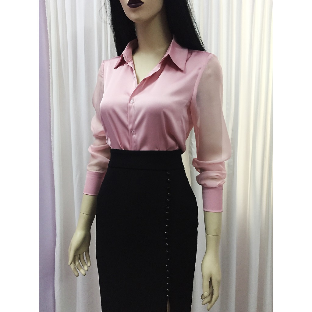 Chân váy bút chì đen💖Ảnh thật💖Chân váy công sở xẻ trước | BigBuy360 - bigbuy360.vn