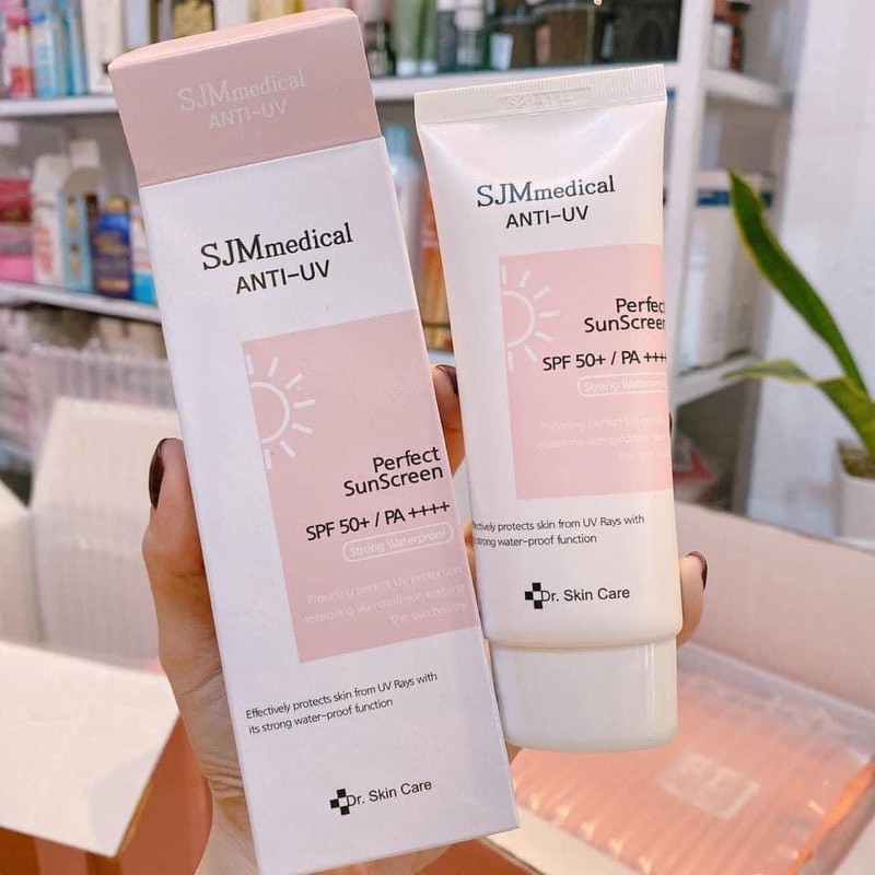 Kem Chống Nắng SJM Nâng tôn trắng hồng