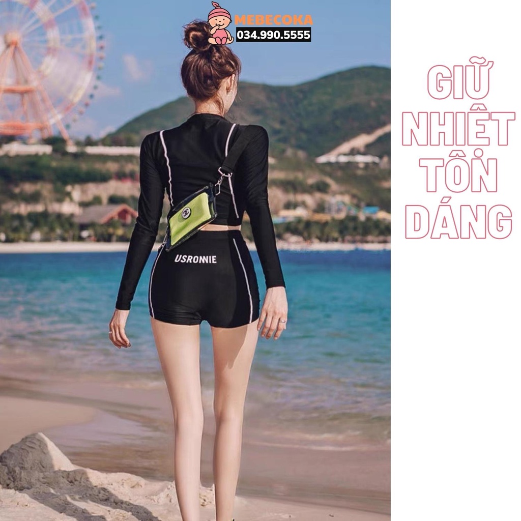 BIKINI LOẠI ĐẸP ,Đồ bơi nữ 2 mảnh áo dài tay,chống nắng chống tia UV tuyệt đối, Bộ tập GYM