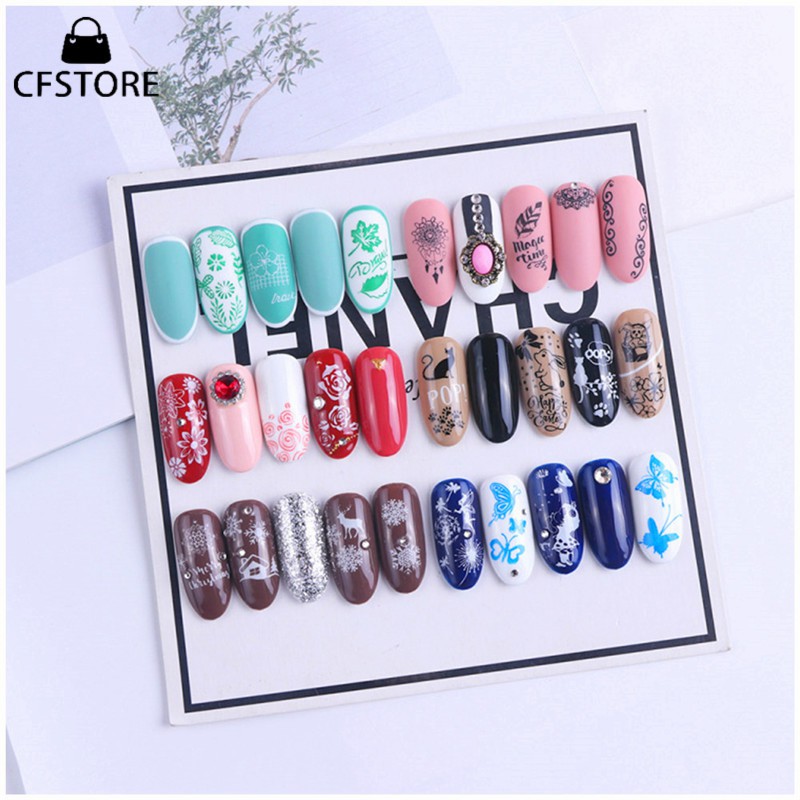 Bảng họa tiết hoa đẹp mắt dùng in trang trí móng tay