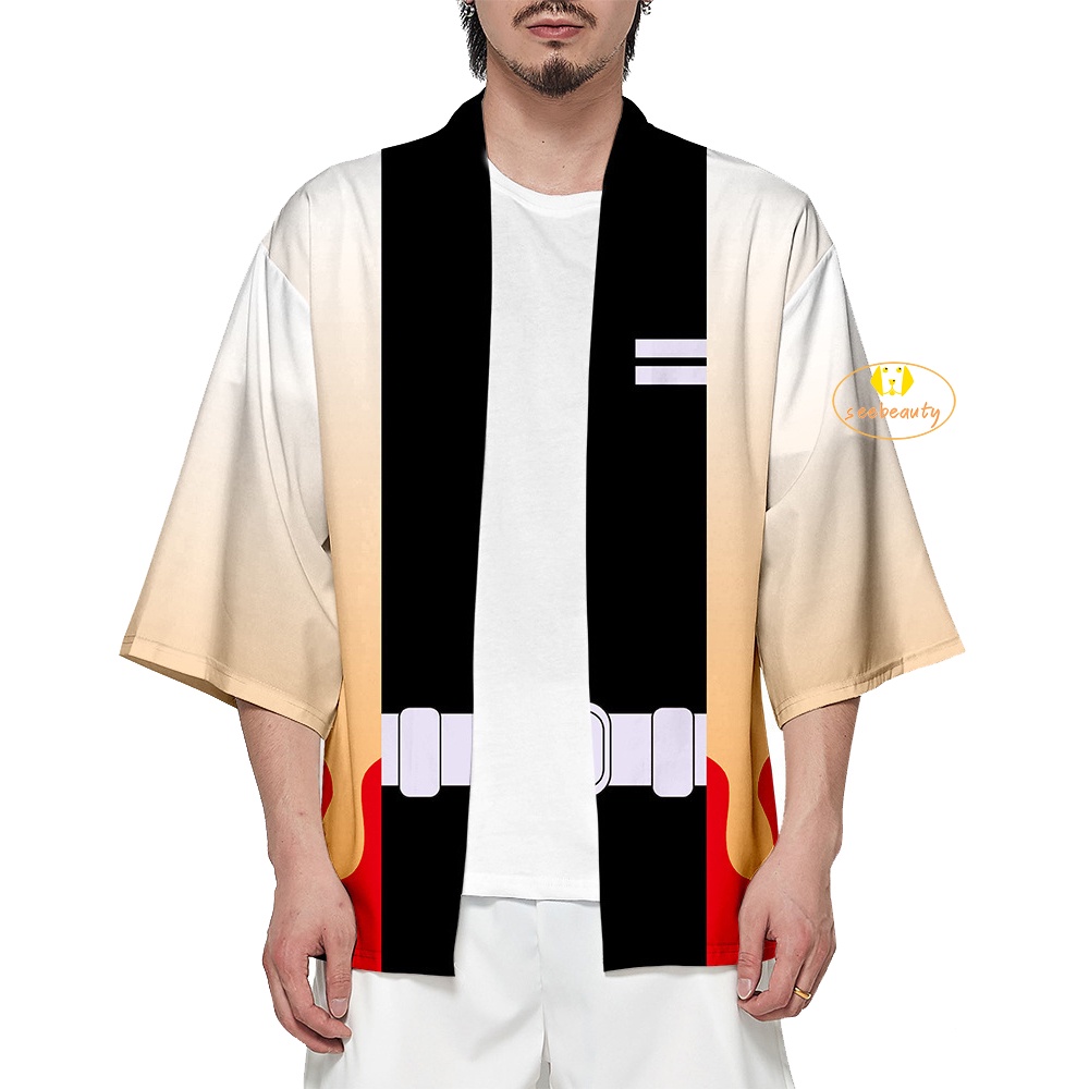 Áo Khoác Kimono Cosplay Nhân Vật Anime Demon Slayer Kyojuro Rengoku Kimetsu No Yaiba | BigBuy360 - bigbuy360.vn