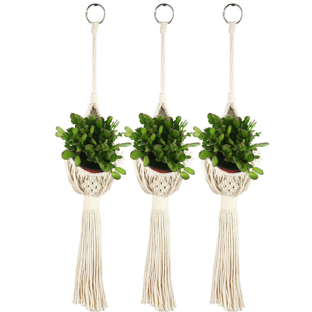 Giá Đỡ Chậu Cây Dây Thừng Cotton Treo Tường Trang Trí