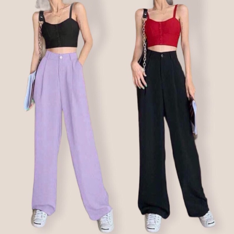 Quần nữ dáng dài YSUN, quần phom suông phong cách culottes D005