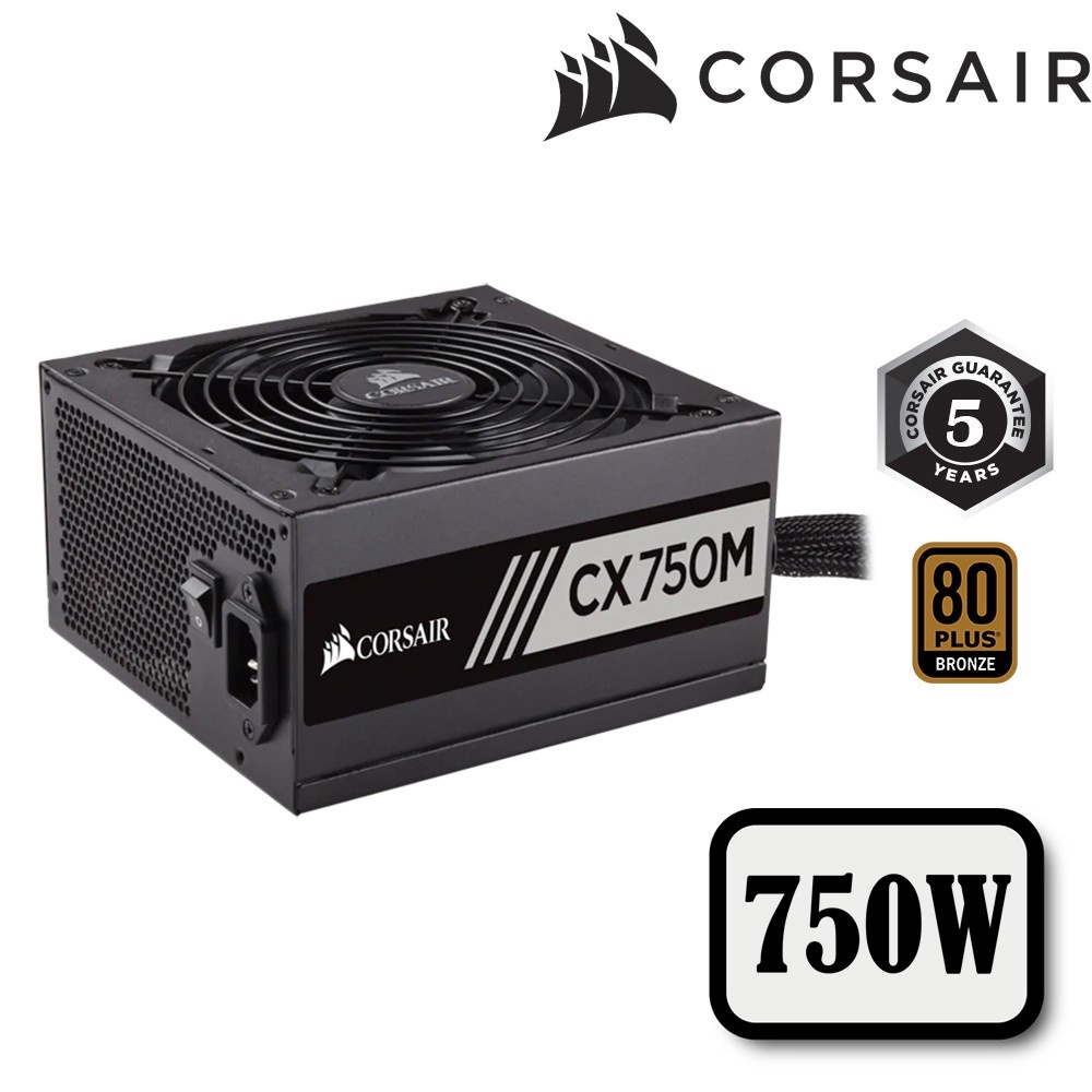 Nguồn máy tính Corsair CX750M 80 Plus Bronze