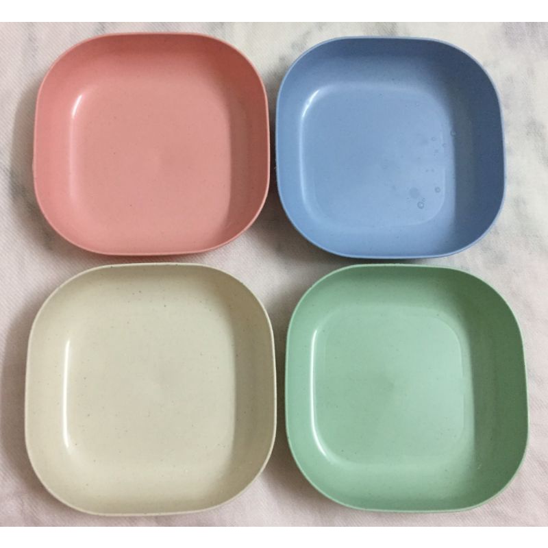 Đĩa vuông từ bột lúa mạch - 14,5cm x 3,5cm