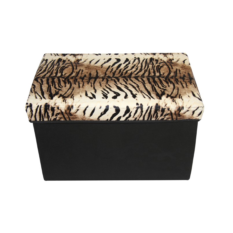 Ghế đựng đồ nắp da hình chữ nhật – 50x30x30cm tienich168