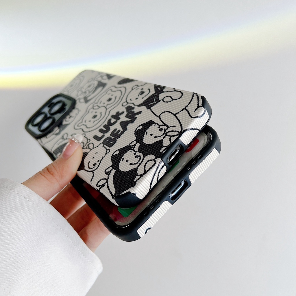 Ốp Điện Thoại Da Hình winnie the pooh Cho iphone 13 Pro Max i13 13pro 11 Pro Max i11 X XR Xs Max 7 plus 8 plus 12Pro 12 Pro Max