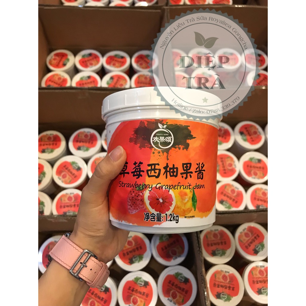 [Mã GROSALEHOT giảm 8% đơn 250K] Mứt Cam Đào Dâu Tây 1.2kg (hộp)