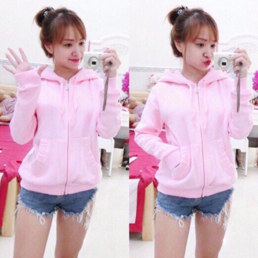 Áo khoác nỉ trơn