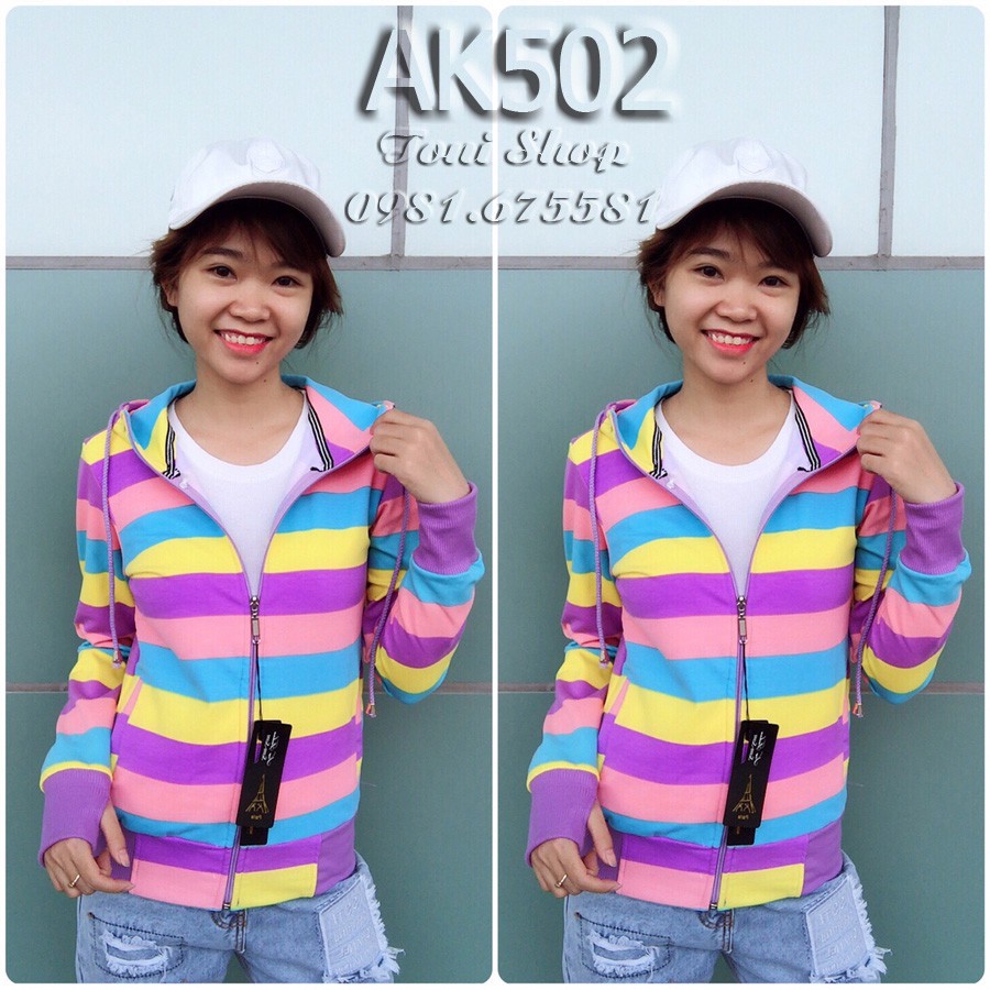 💖ÁO KHOÁC NỮ Cầu Vồng (Dày Dặn) | BigBuy360 - bigbuy360.vn