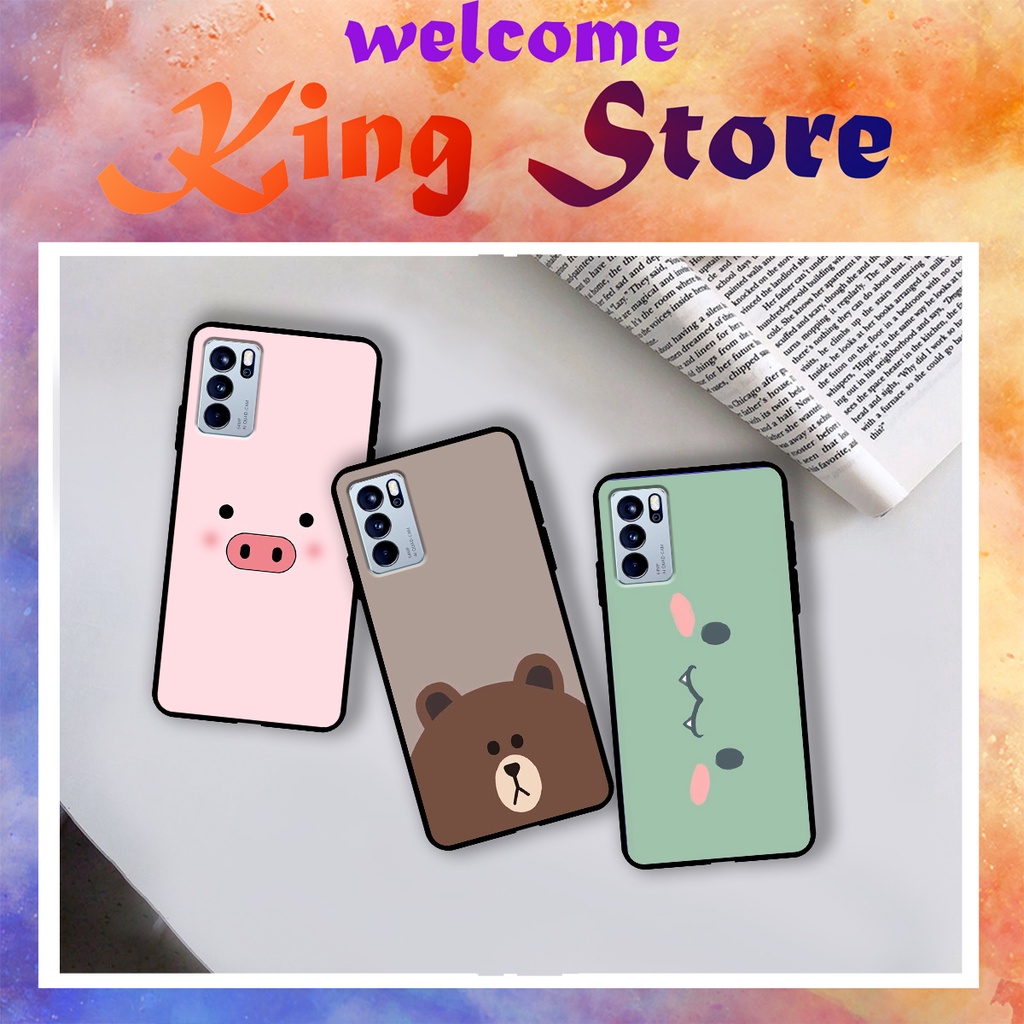 [Sale] Ốp lưng Oppo Reno 4/Reno 4 Pro/Reno 5/Reno 6/Reno 6Z in hình động vật ngộ nghĩnh, siêu bền, đẹp