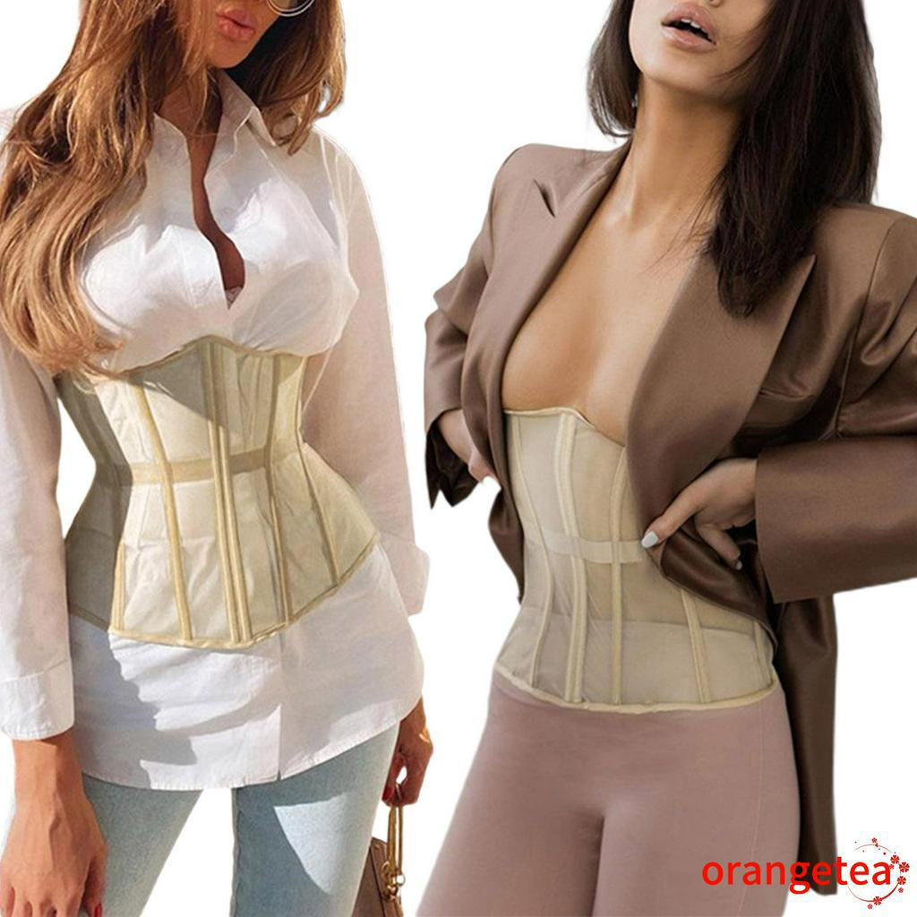 Đai Nịt Bụng Lưới Ngắn Màu Sắc Thời Trang Gợi Cảm Cho Nữ