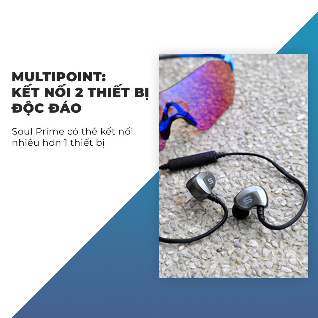 Tai Nghe Bluetooth Thể Thao SOUL SS19 Tích Hợp Mic & Chống Thấm IPX3