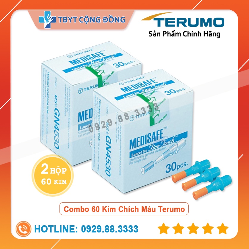 Hộp que thử đường huyết tiểu đường Nhật Bản Terumo Medisafe Fit ( 30 que , combo 60 que )