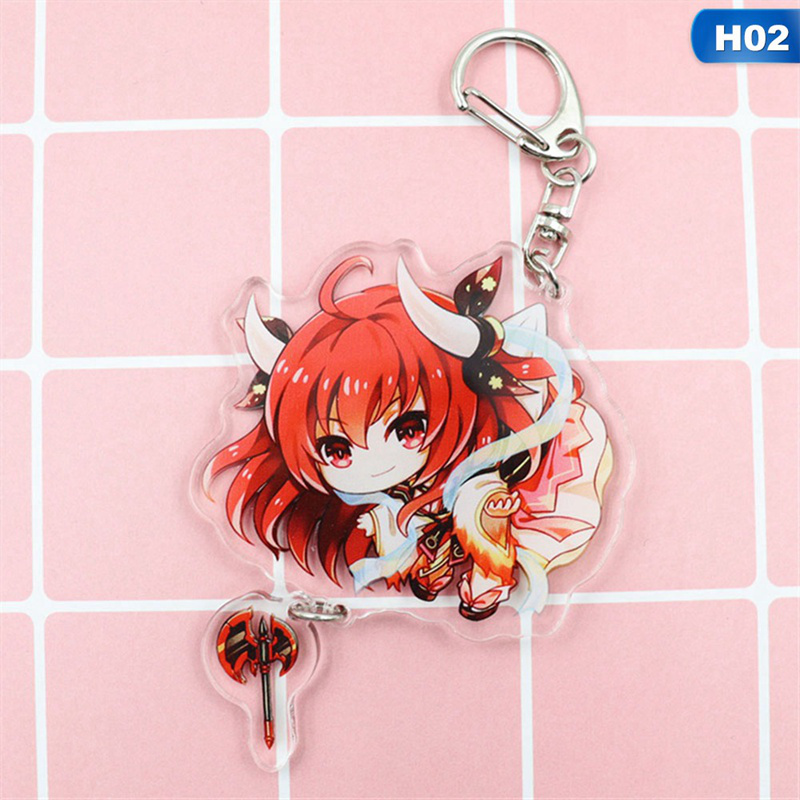 flowersqueen Móc chìa khóa in hình anime Date A Live đáng yêu