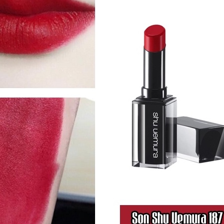 [𝔅𝔢𝔢❅] SON SHU UEMURA MÀU 187 ĐỎ RƯỢU VANG NHẬT BẢN CHUẨN AUTH [𝔅𝔢𝔢❅]